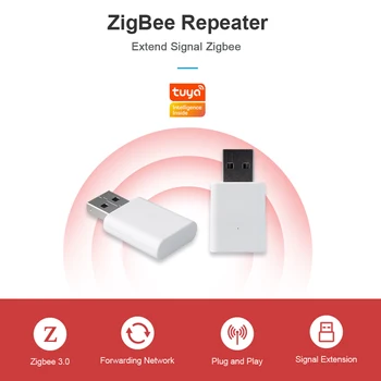 MOES Tuya ZigBee Усилитель повторителя сигнала USB-удлинитель для интеллектуальных устройств, расширяющий стабильную передачу на 15-20 м Домашний модуль