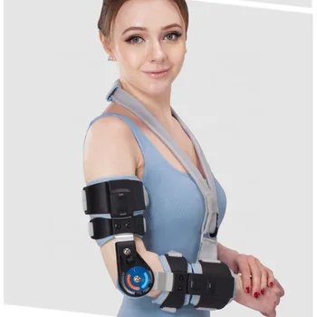 Эффективное реабилитационное оборудование Медицинский Шарнирный ПЗУ Налокотник со стропой Стабилизатор Шина для восстановления после травм руки